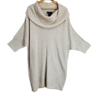 Lane Bryant Gray Sweater Tunic Cowl Neck Dolman Sleeve Size 18-20